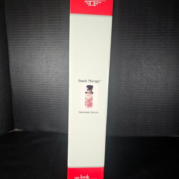 Fitz & Floyd Snack Therapy Snowman Server/Tray/Platter Wall Hanging Original Box - Picture 2 of 10